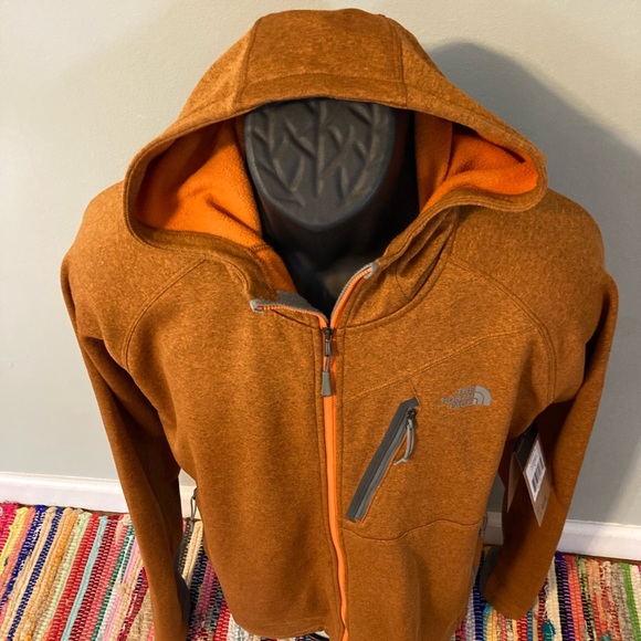 NEW The North Face Full Zip Hoodie Jacket XL Burnt Orange - Picture 3 of 8